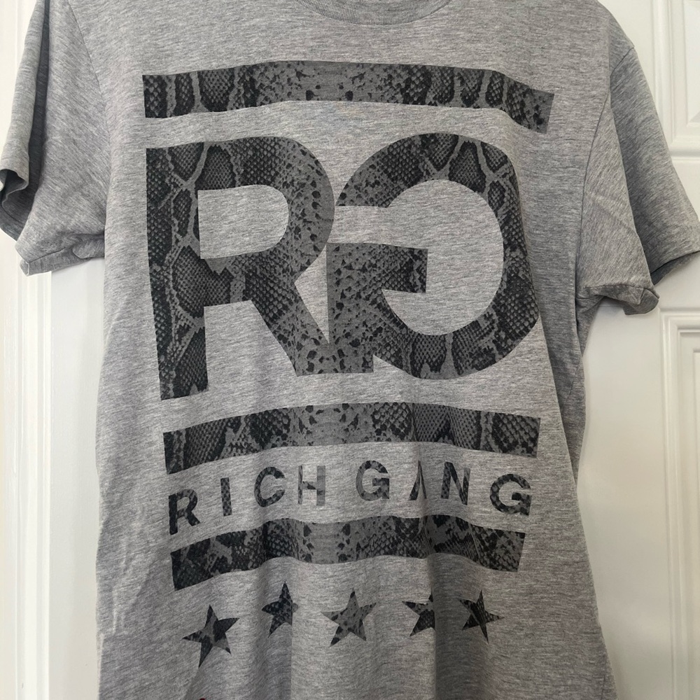 Rich Gang Graphic T-Shirt - Gray